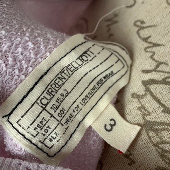 Current/Elliot Ruffle Sweatshirt Lilac - Picture 8 of 9